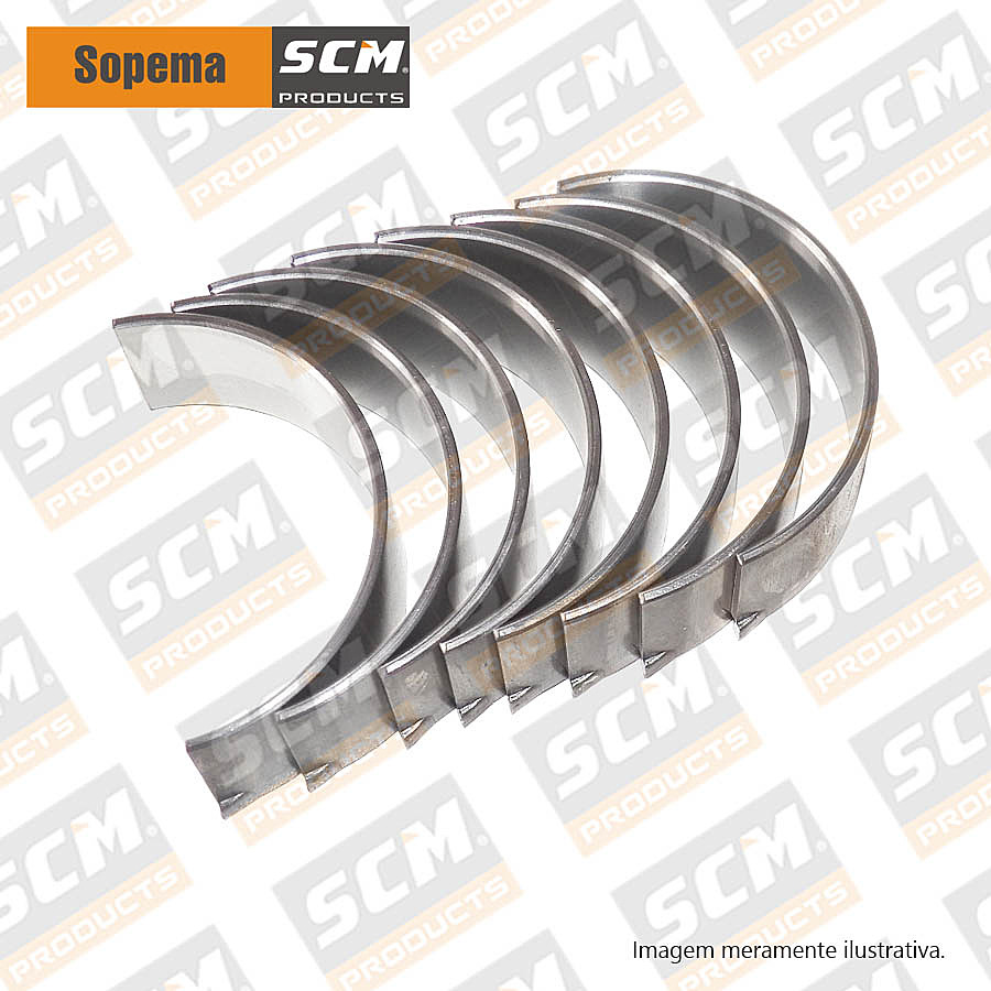 Kit Bronzina Mancal STD 3081854, Caterpillar, Bronzinas, motores