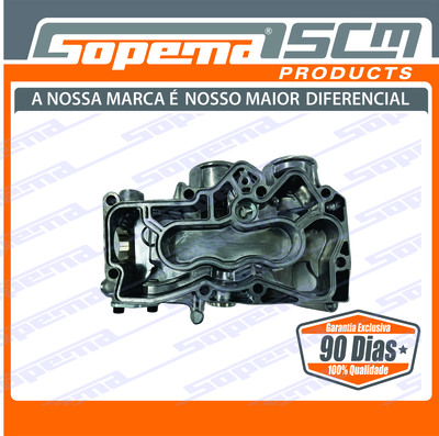 motores, volvo, d6d , carcaça do arrefecedor de oleo