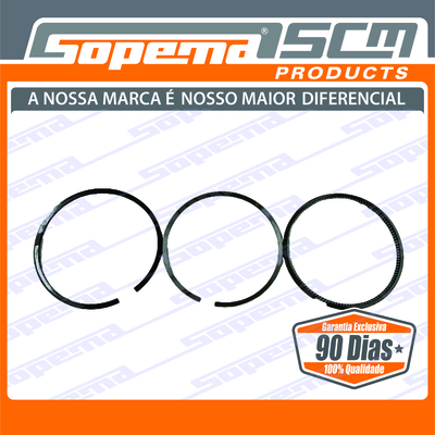 Motor, Motores, Mitsubishi, S3Q2, Jogo de Anel STD, 2831256
