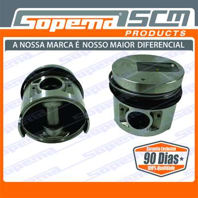 Motor, Motores, Mitsubishi, S3Q2, Pistão com Anel STD - 3199693