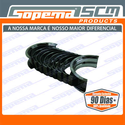 Motor, Motores, Mitsubishi, S4Q2, Jogo de Bronzina de Mancal 010, 2706179